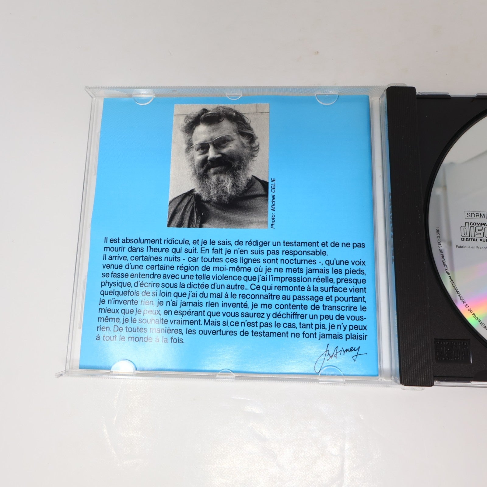 Bernard Dimey Intégrale Testament CD Parce que je t'aime/Les Trains/Je Viendrai