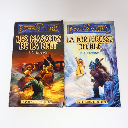 La Pentalogie du Clerc Royaumes Oubliés Lot Masques de la Nuit/Forteresse Déchue