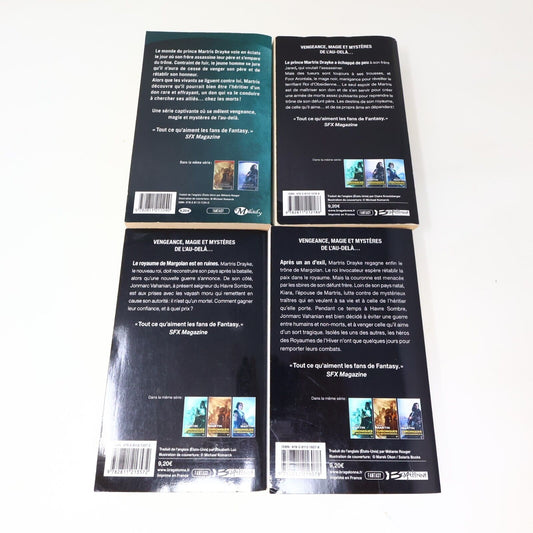 Lot 4 Livres Chroniques du Nécromancien #1-4 Gail Z. Martin Fantasy Français PB