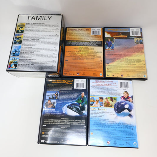 Free Willy/Mon Ami Willy #1-2-3 + Escape From Pirate's Cove Familly DVD Box Set