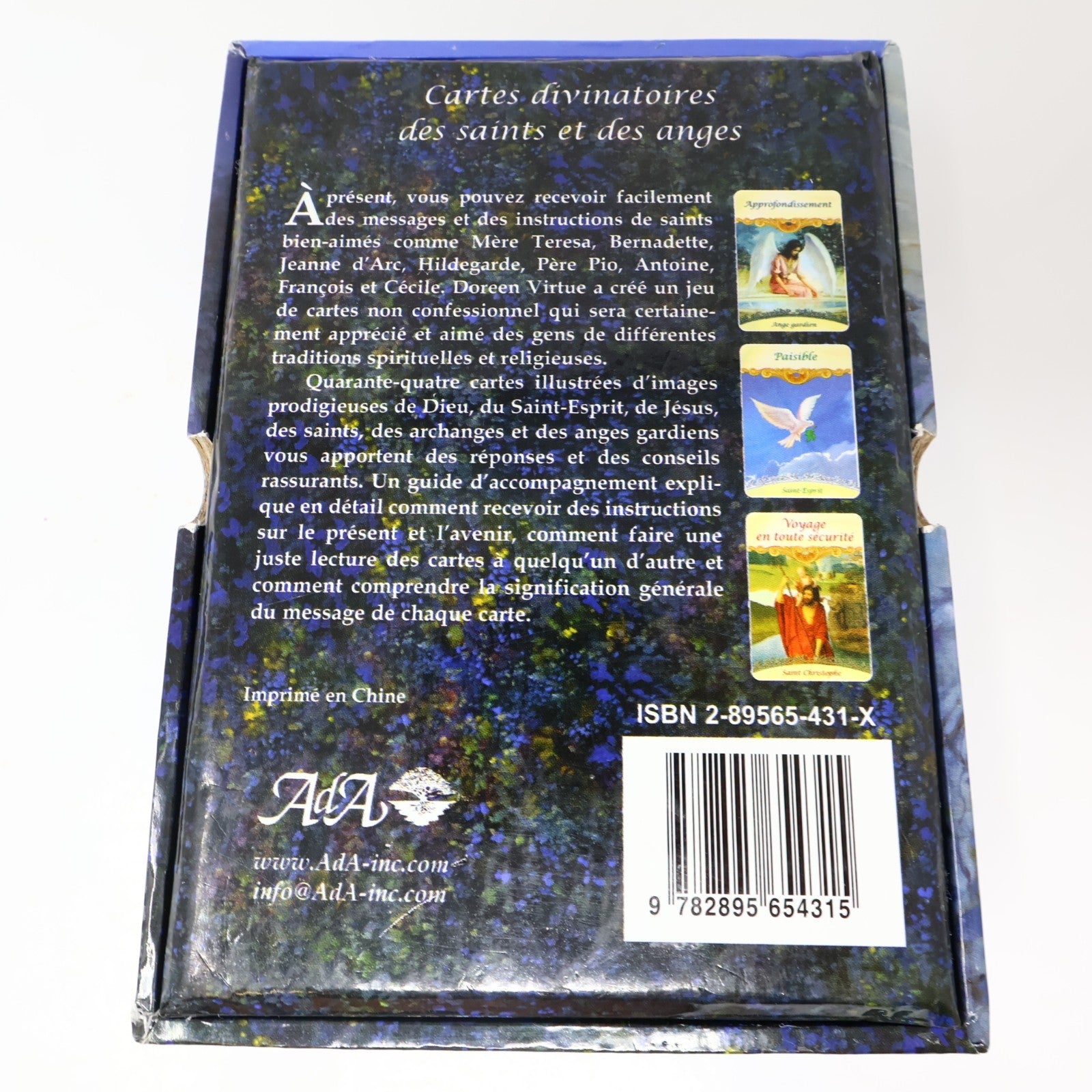 Cartes Divinatoires des Saints et des Anges Doreen Virtue Ada Complet Tarot