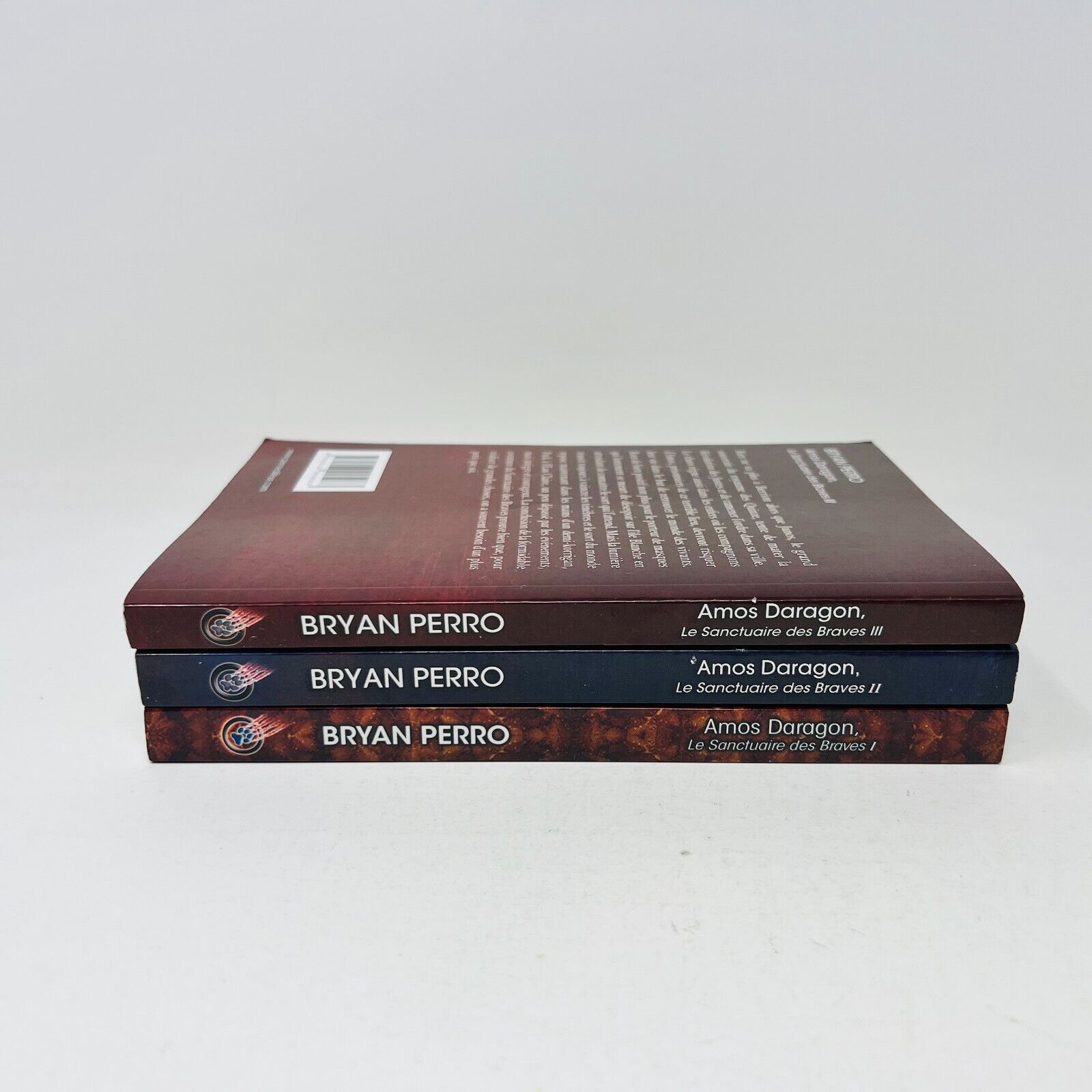 Amos Daragon Le Sanctuaire des Braves #1-3 Série Complète Bryan Perro Lot Livres