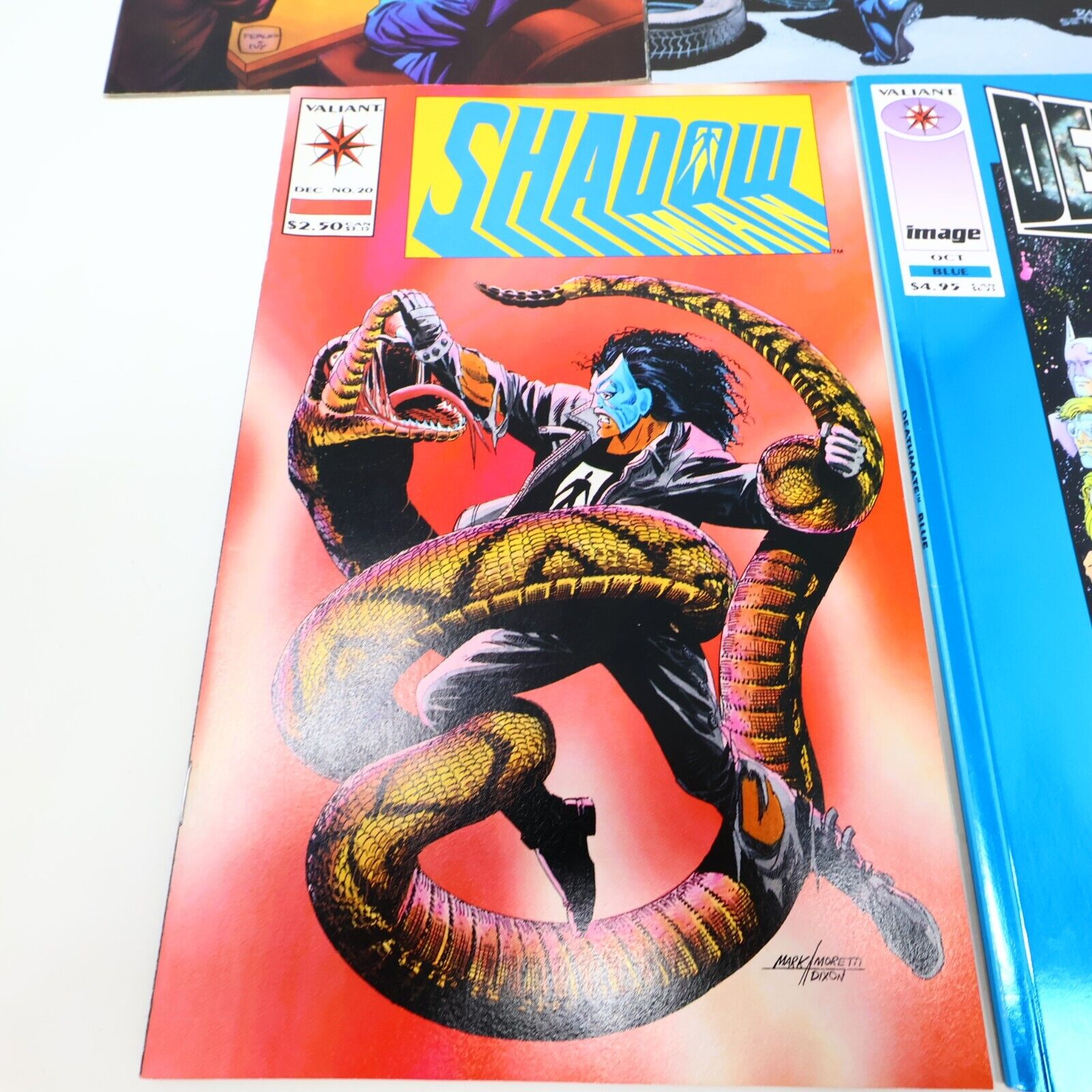 Lot 5 Mixed Valiant Comics Bloodshot Deathmate Turok Shadow Eternal Warrior 90s