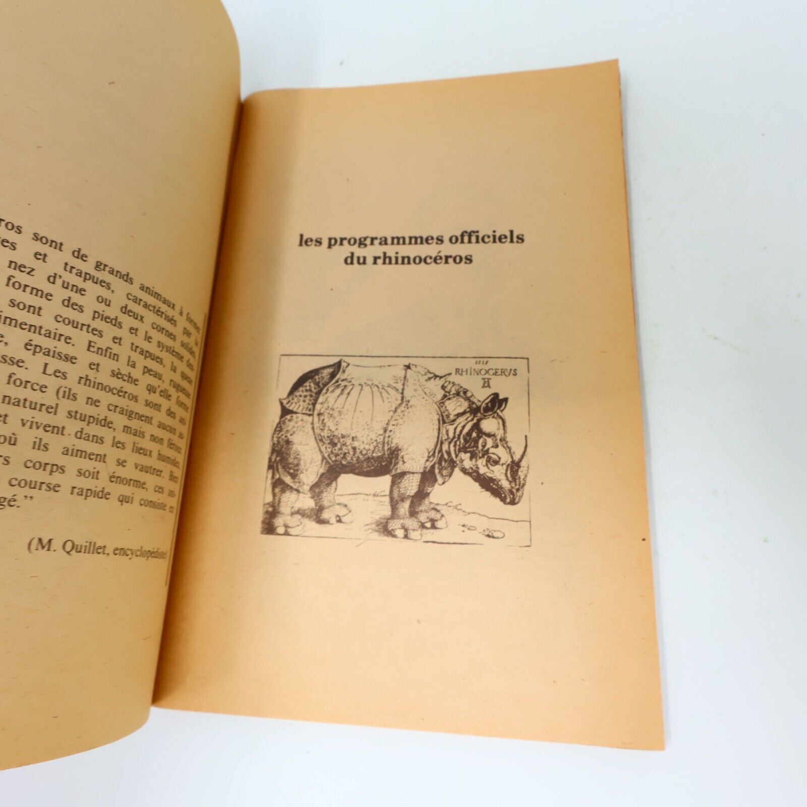 1974 Le Parti Rhinocéros Programmé Victor-Lévy Beaulieu Satire Politique Québec