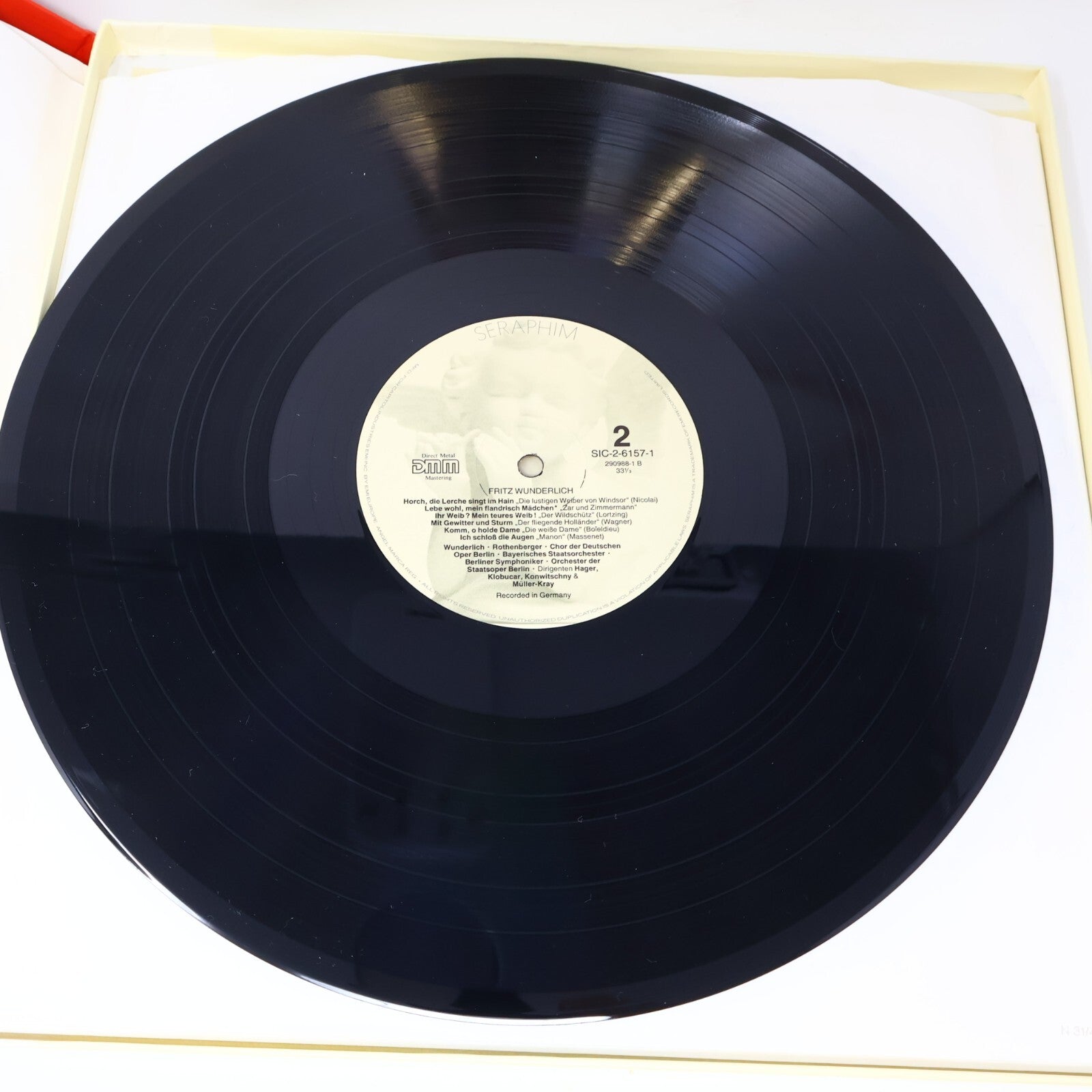 The Art of Fritz Wunderlich Tenor Seraphim 3x LP Record Vinyl Box Set SIC-6157