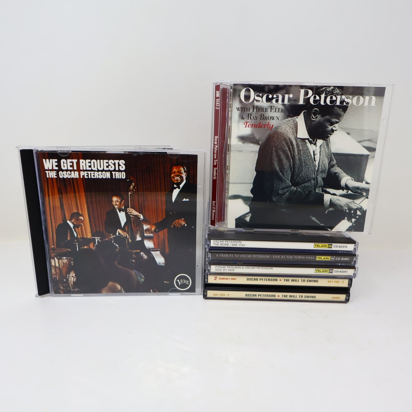 Oscar Peterson 6 CDs Lot The More I See You/Side By Side/Tenderly Jazz Blues
