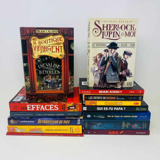 Lot 14 Livres Enfants 9-12 Ans Aventure Enquête Fantasy French Children Bundle