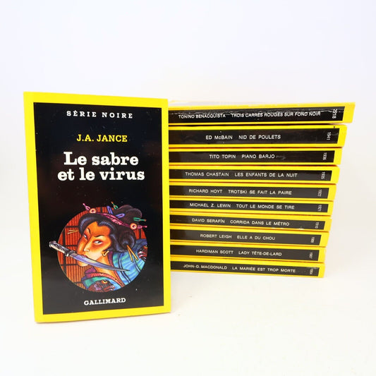 Série Noire Roman Policier Lot 11 Livres Le Sabre et le Virus Nids de Poulets PB