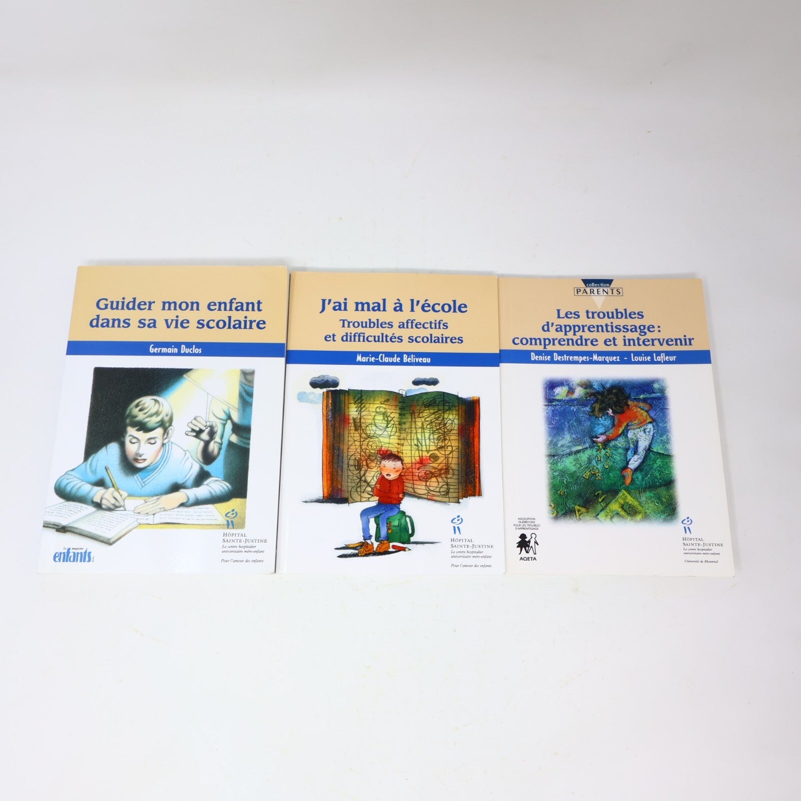 Lot 3 Livres Éducation Parentalité Troubles d'Apprentissage Sainte-Justine