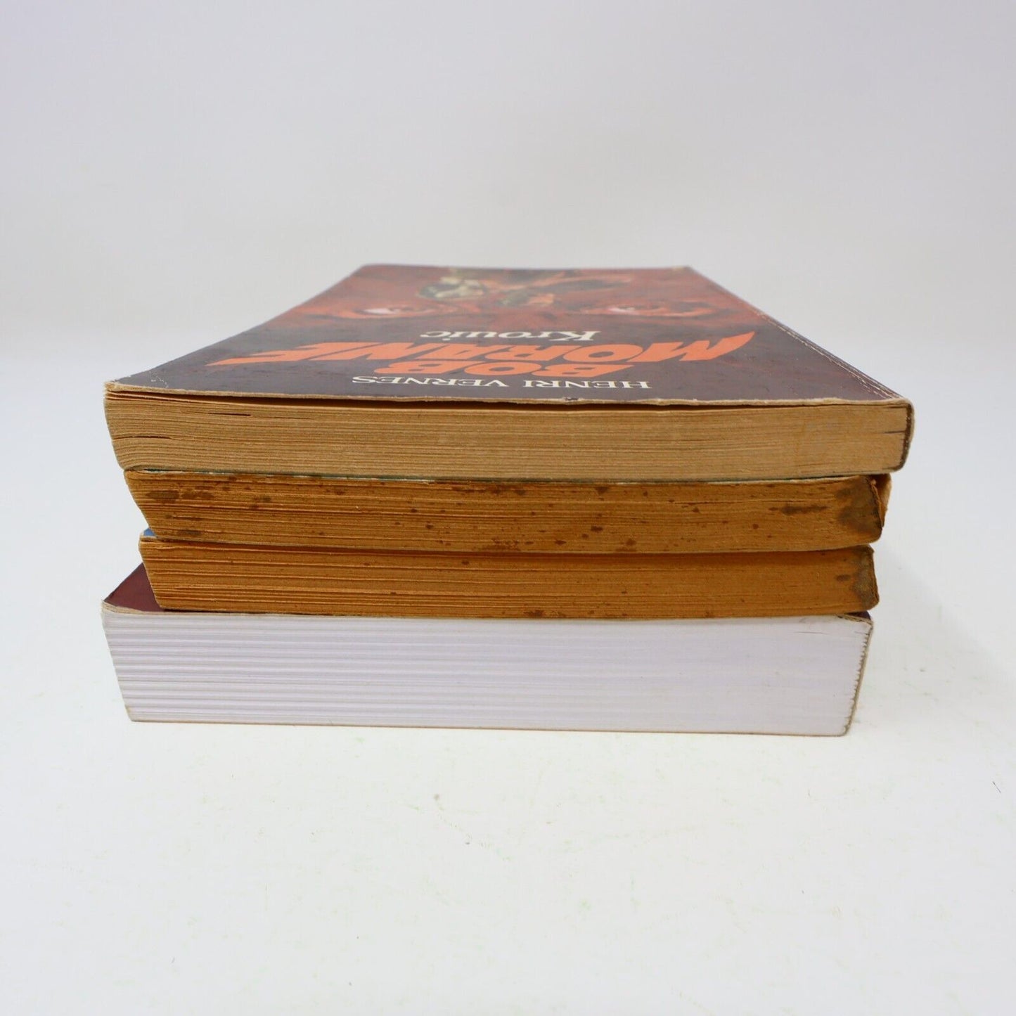 Lot 4 Livres Bob Morane Henri Vernes Marabout/Ananké Ombre Jaune Krouic French