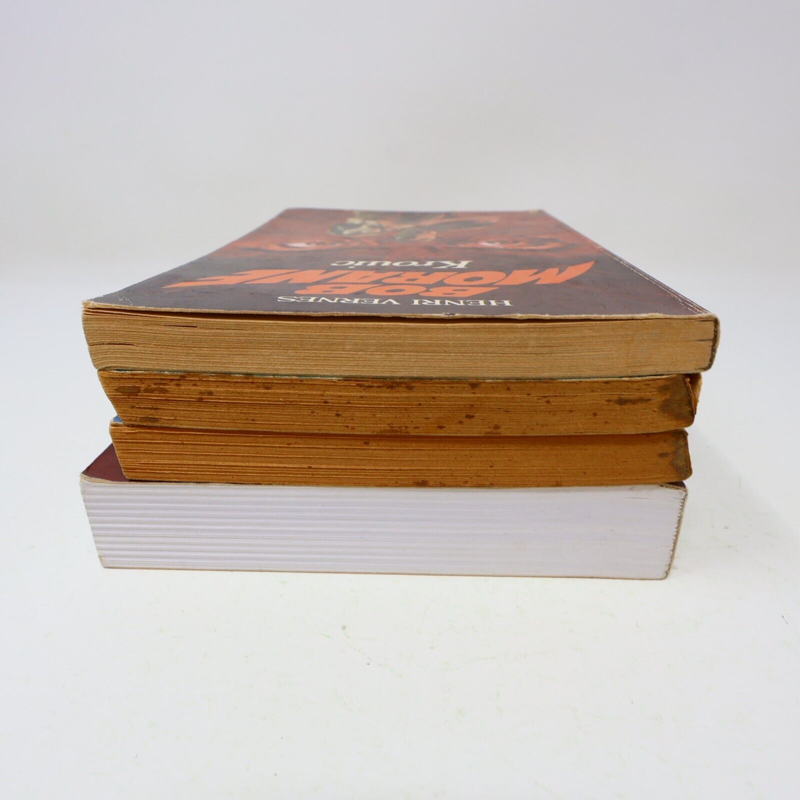 Lot 4 Livres Bob Morane Henri Vernes Marabout/Ananké Ombre Jaune Krouic French