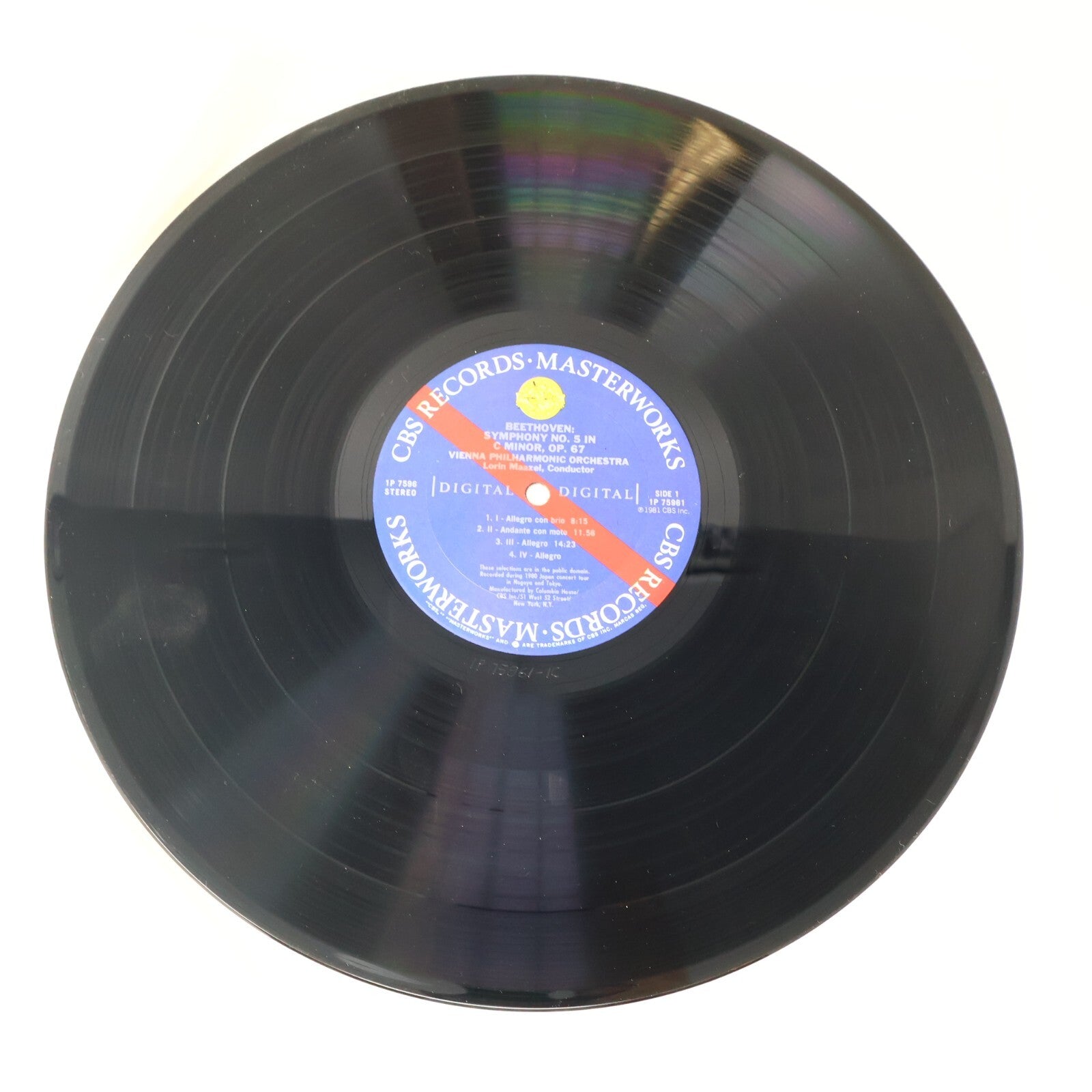 Lorin Maazel Beethoven Schubert Wiener 1981 Symphony #5 op.67 #8 Record 1P 7596