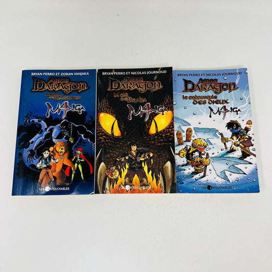 Amos Daragon Mangas #1-3 Les Intouchables Lot Bryan Perro Porteur de Masques