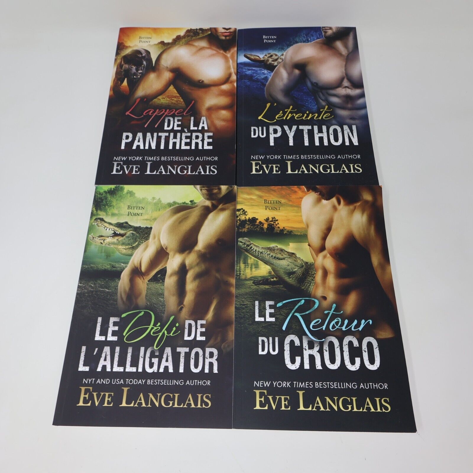 Lot 8 Eve Langlais Dragon Point Bitten Point Lois de la Meute Livres Français PB