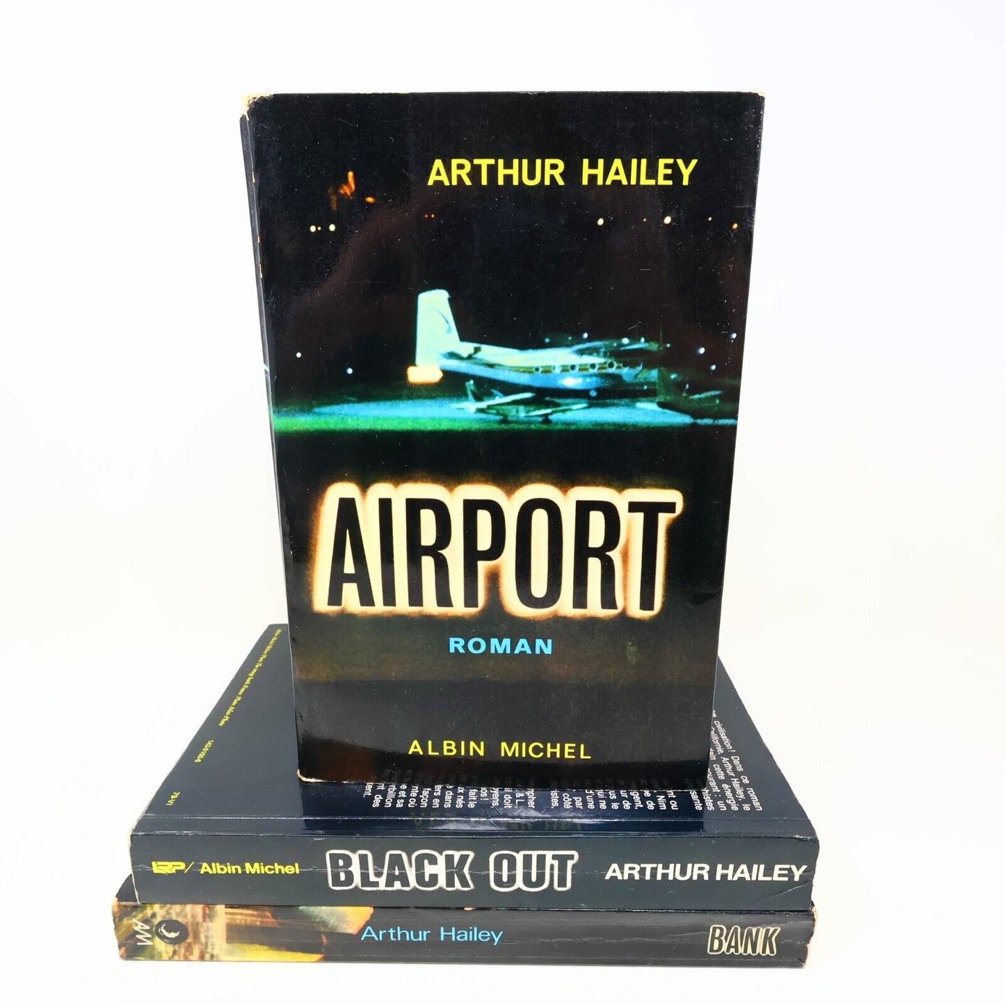 Lot 3 Arthur Hailey Livres Français French Airport Black Out Bank Albin Michel