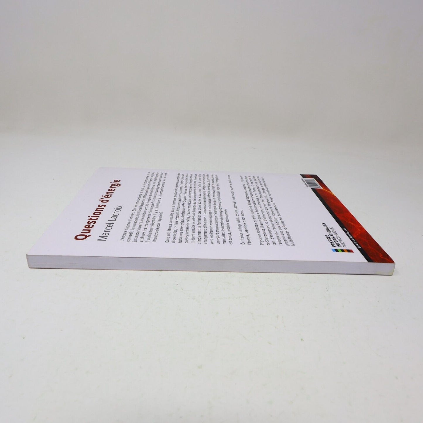 2016 Questions d'Énergie Marcel Lacroix Énergies Renouvelables Transition Livre