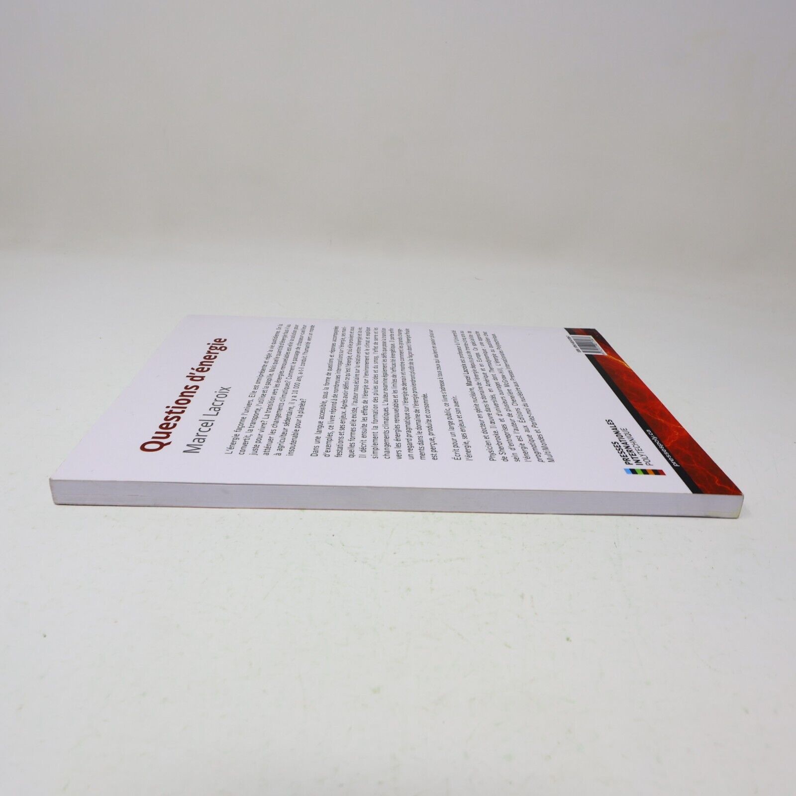 2016 Questions d'Énergie Marcel Lacroix Énergies Renouvelables Transition Livre