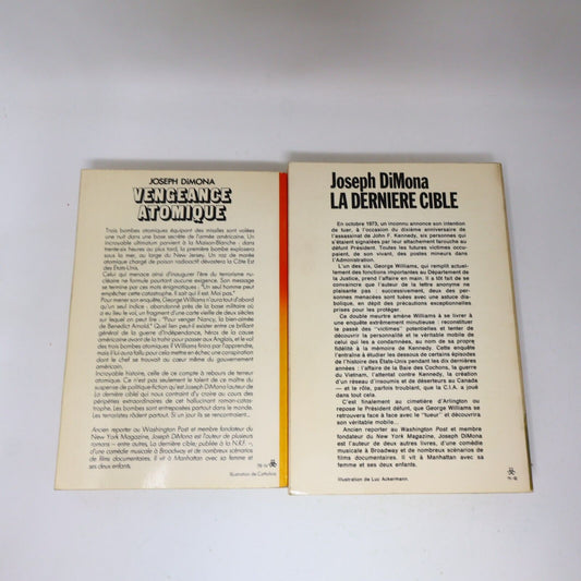 Lot 2 Joseph Dimona nrf La Dernière Cible Vengeance Atomique Livres Français 70s