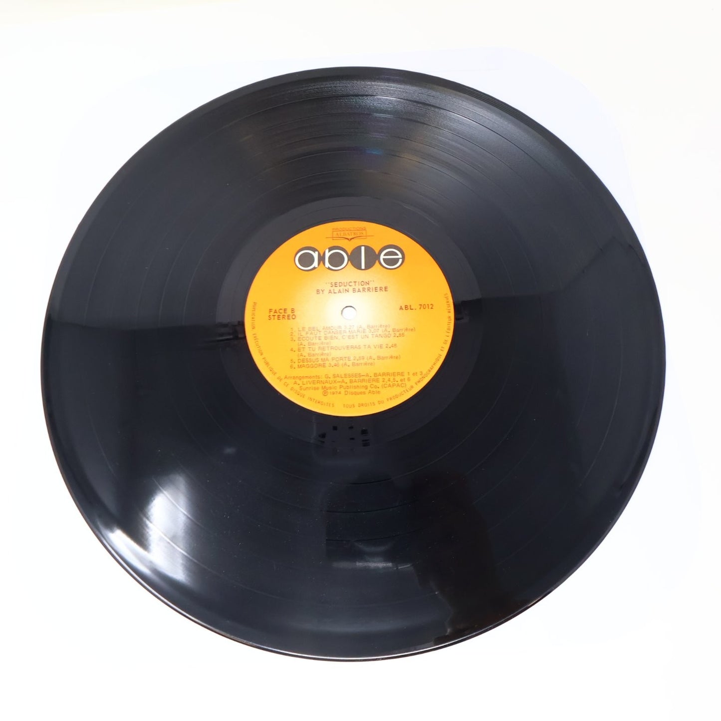 Alain Barriere Lot 10 Disques LP Record Sérénade et Tragédie/Amoco/Seduction