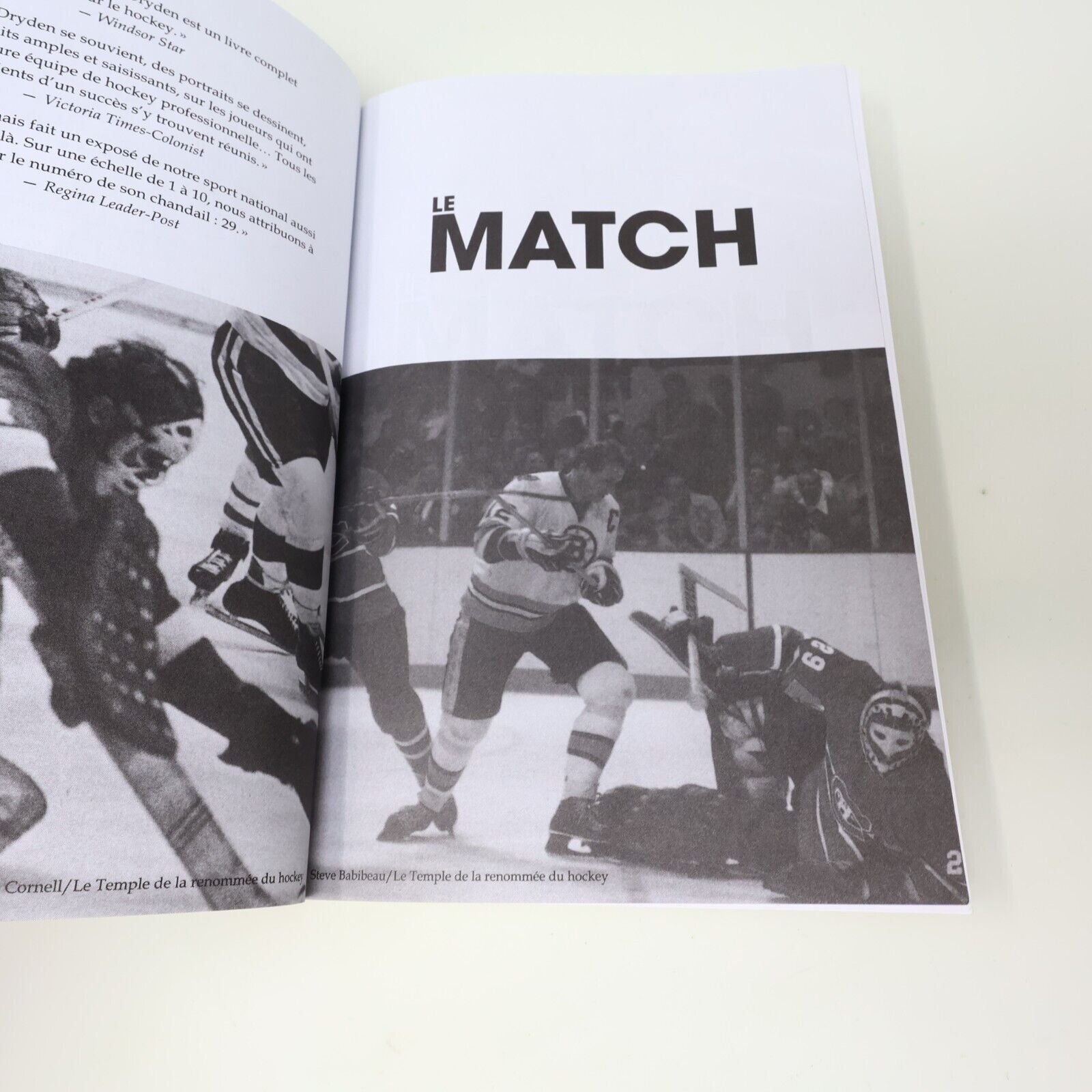 2020 Le Match Ken Dryden Hockey Sport ADA Français Paperback Livre 2020s French