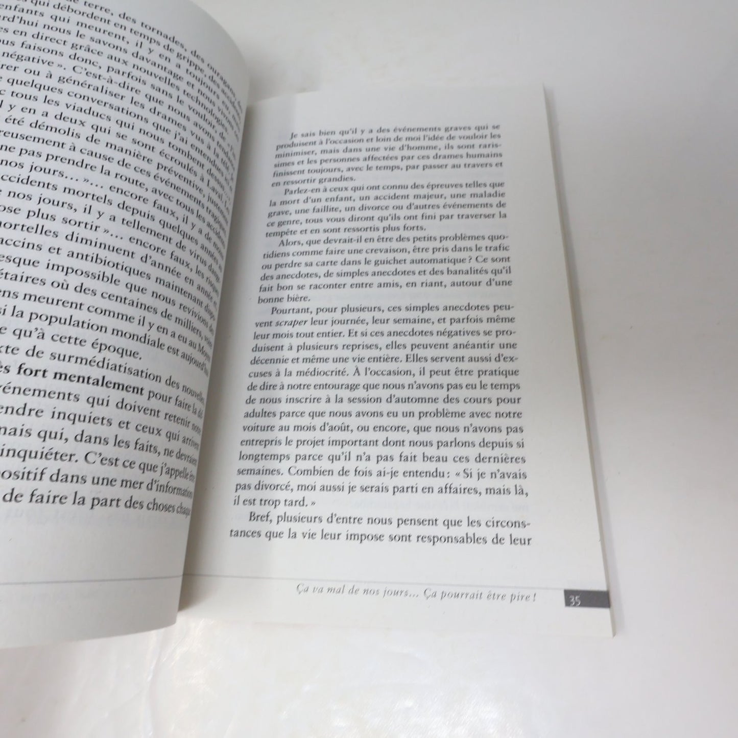 Ça pourrait être Pire! Guy Bourgeois 2010 Livre Anti-Déprime Motivation Français