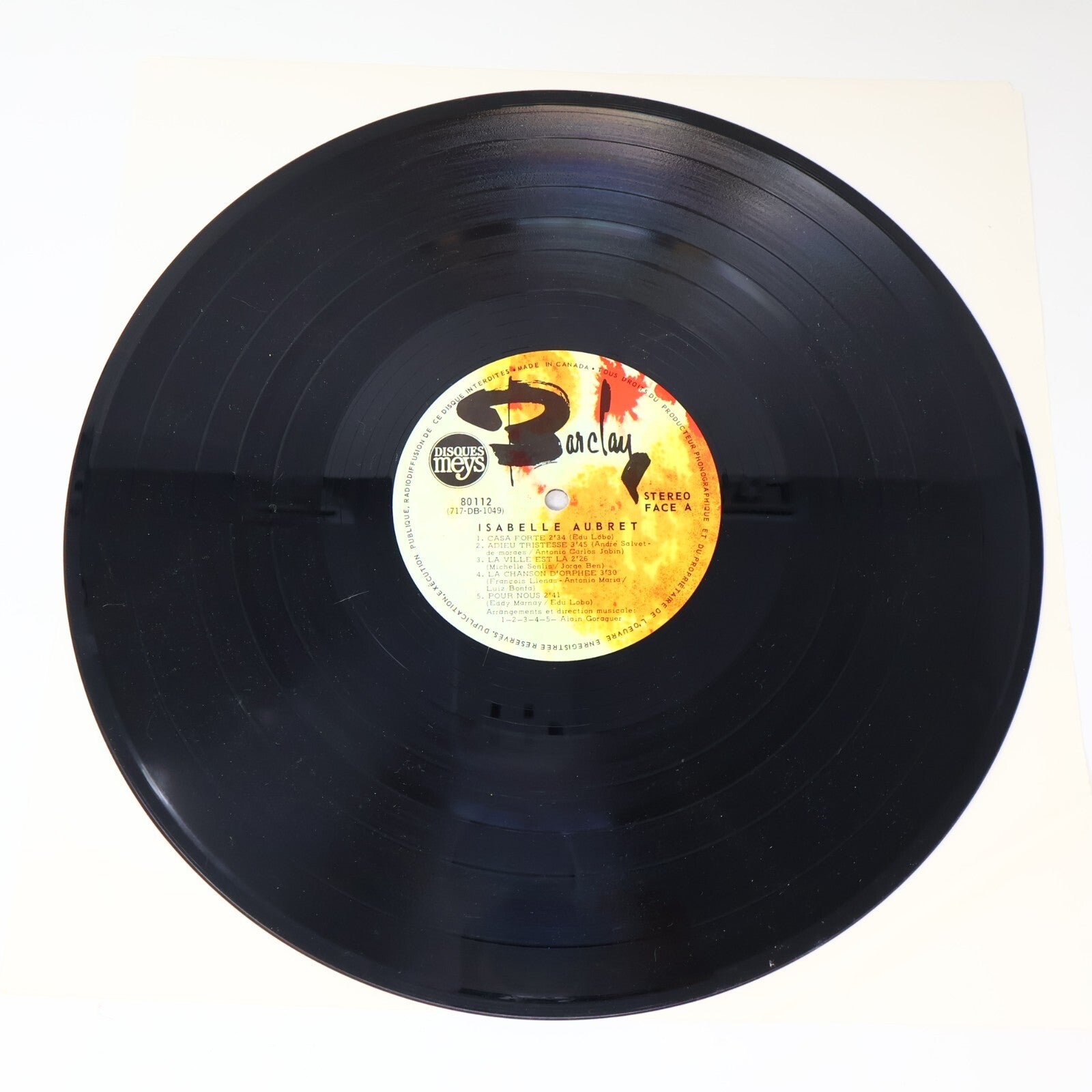 Isabelle Aubret Lot 2 Disques LP Éponyme (Rouge)/Classiques De La Chanson Record
