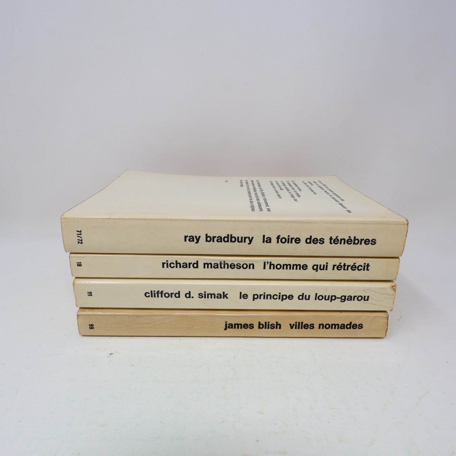 Présence du Futur Lot 4 Livres Bradbury/Matheson/Simak Foire des Ténèbres French