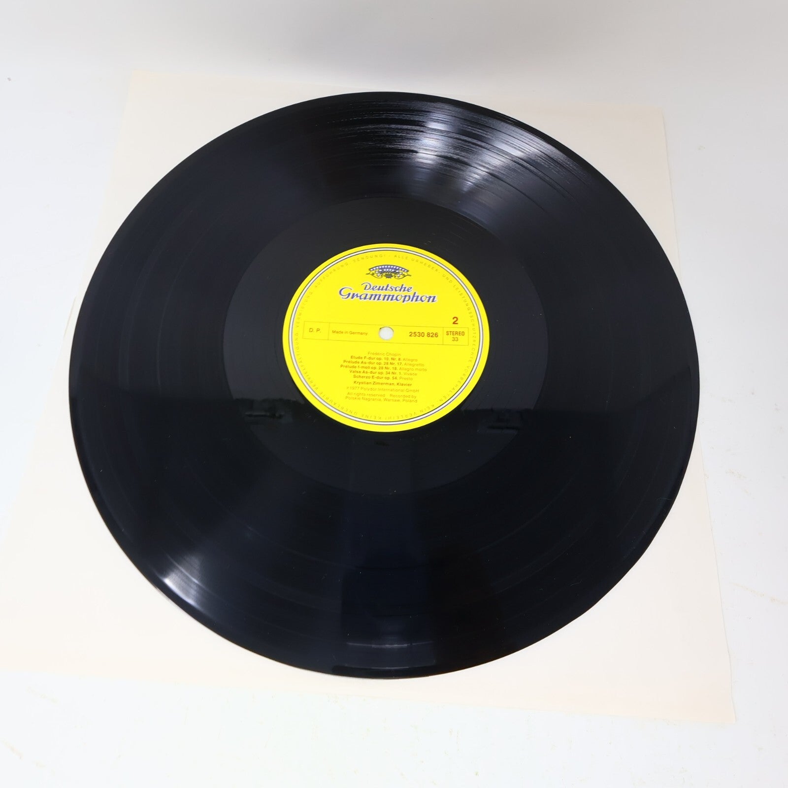 Frédéric Chopin Krystian Zimerman Piano Polonaise Préludes LP Record 2530 826