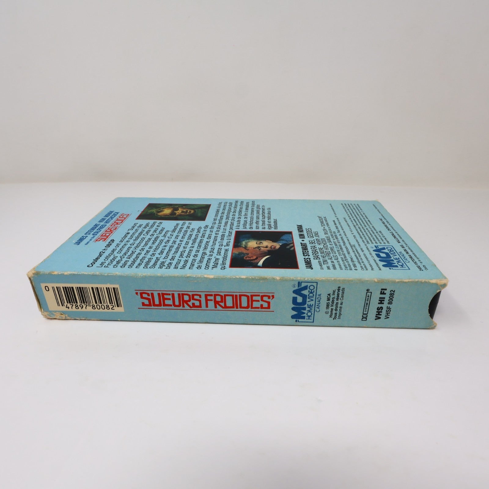 Sueurs Froides (Vertigo) VHS Français/French NTSC James Stewart Alfred Hitchcock