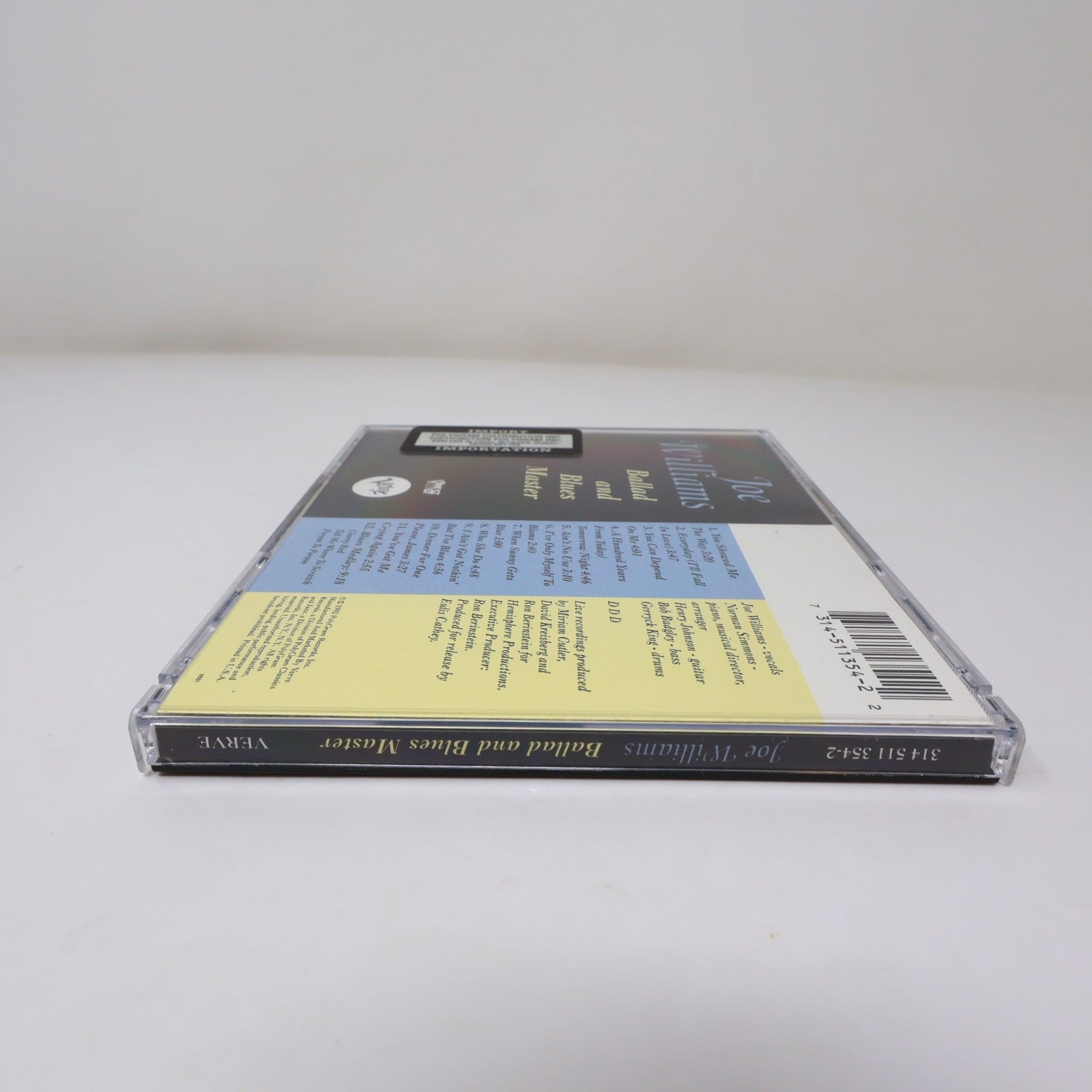 Ballad and Blues Master CD Joe Williams Verve 1992 314 511 354-2 90s