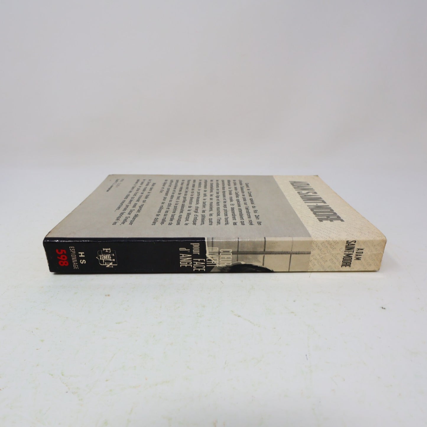 1967 Coeur Ouvert pour Face d'Ange Adam Saint-Moore Fleuve Noir Espionnage Livre
