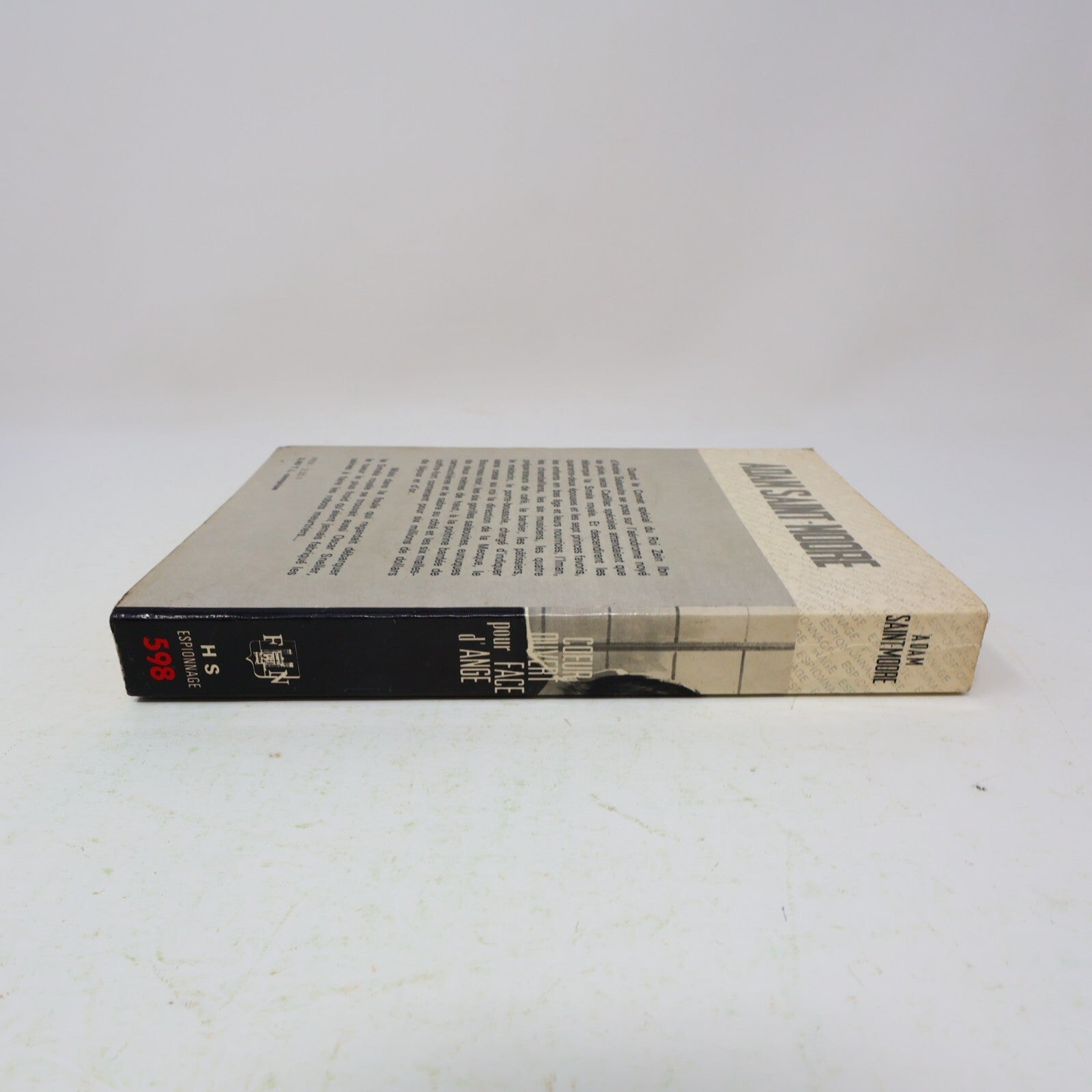 1967 Coeur Ouvert pour Face d'Ange Adam Saint-Moore Fleuve Noir Espionnage Livre