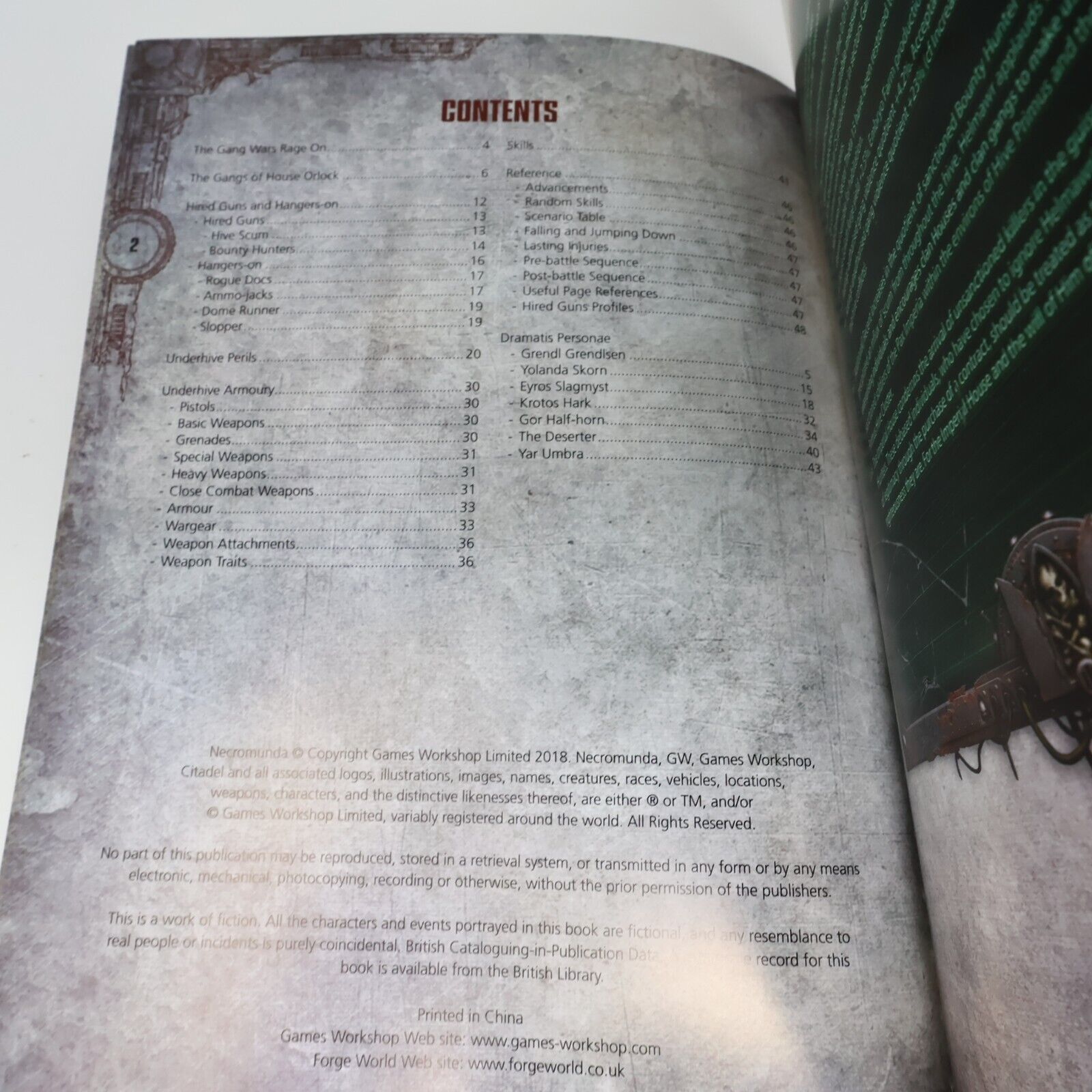 2018 Necromunda Gang War #2 Fantasy RPG Gaming Supplement Games Workshop Book PB