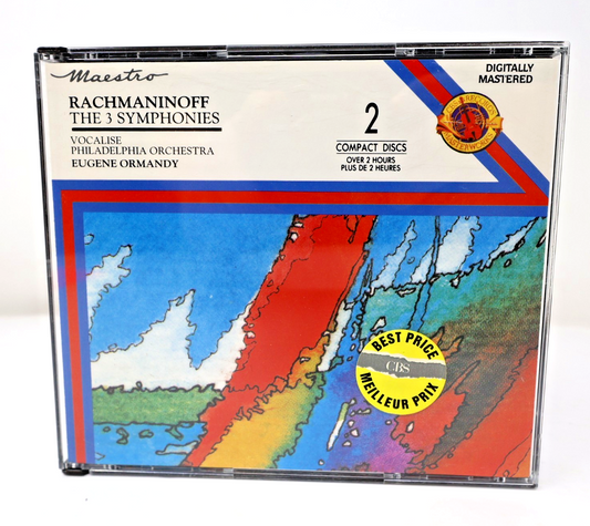 Rachmaninov Symphonies 1-2-3/Vocalise CD Eugene Ormandy/Philadelphia Masterworks