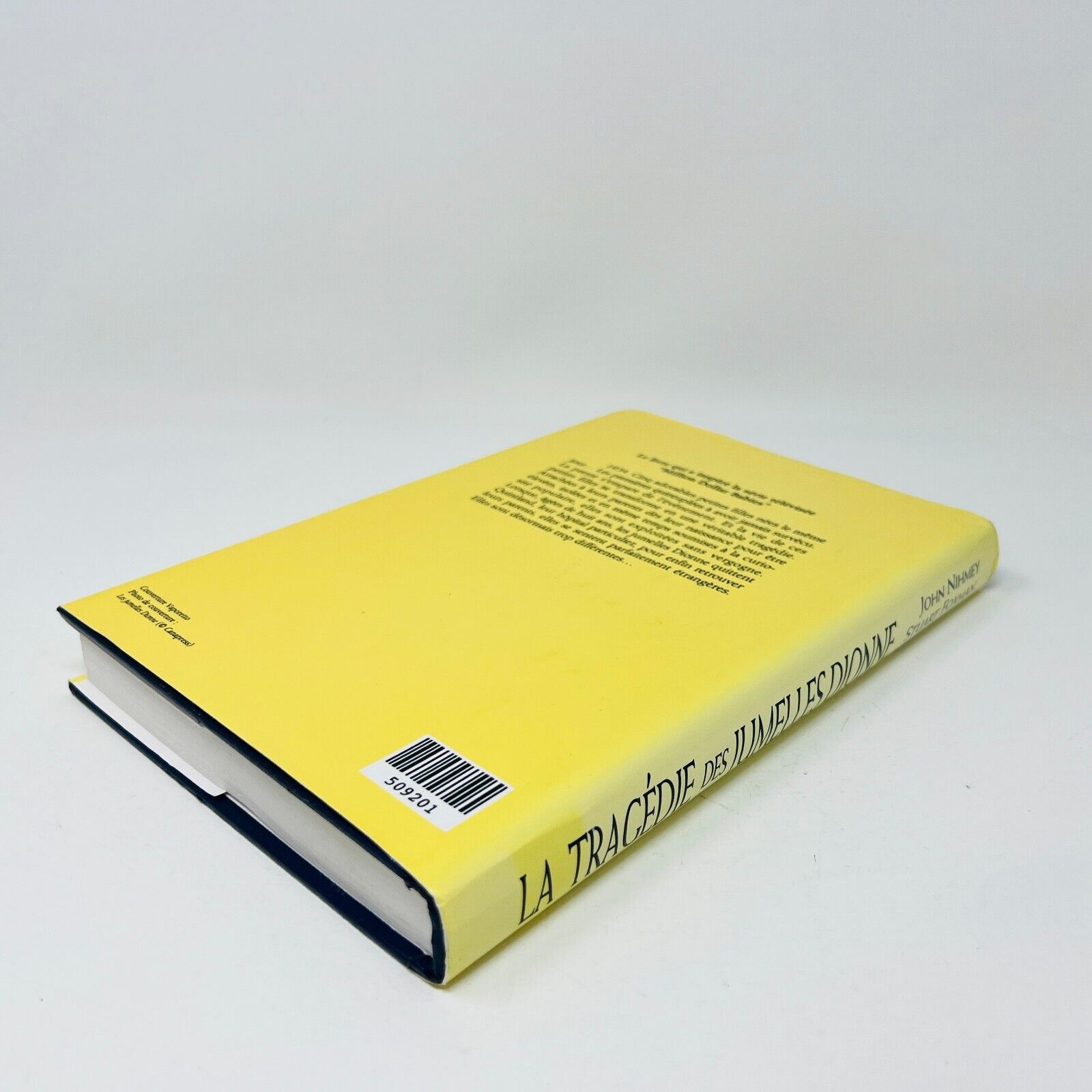 1994 La Tragédie des Jumelles Dionne Québec Loisirs de Nihmey/Foxman HC Français