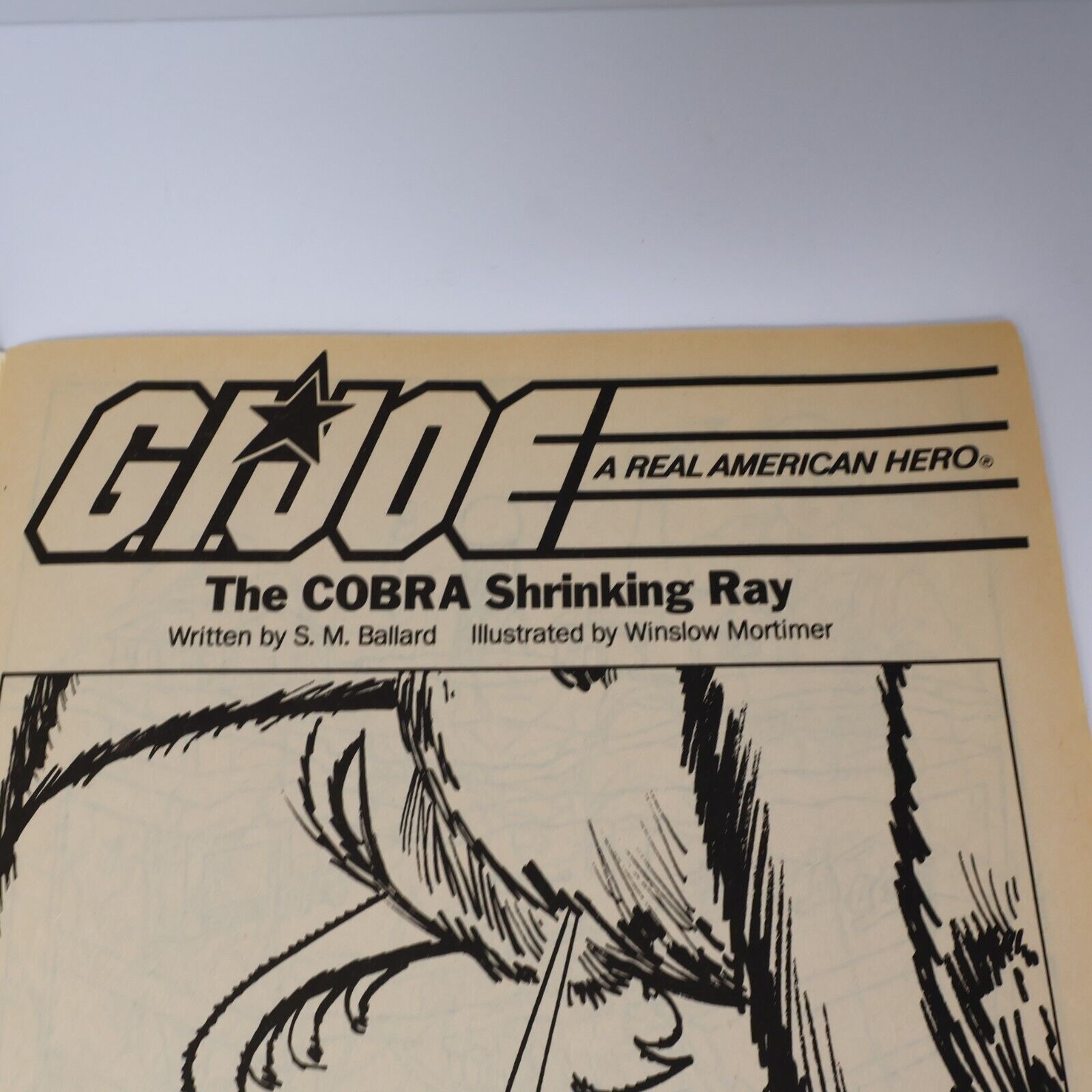 1988 The COBRA Shrinking Ray Coloring Book G.I. Joe by S.M. Ballard Paperback PB