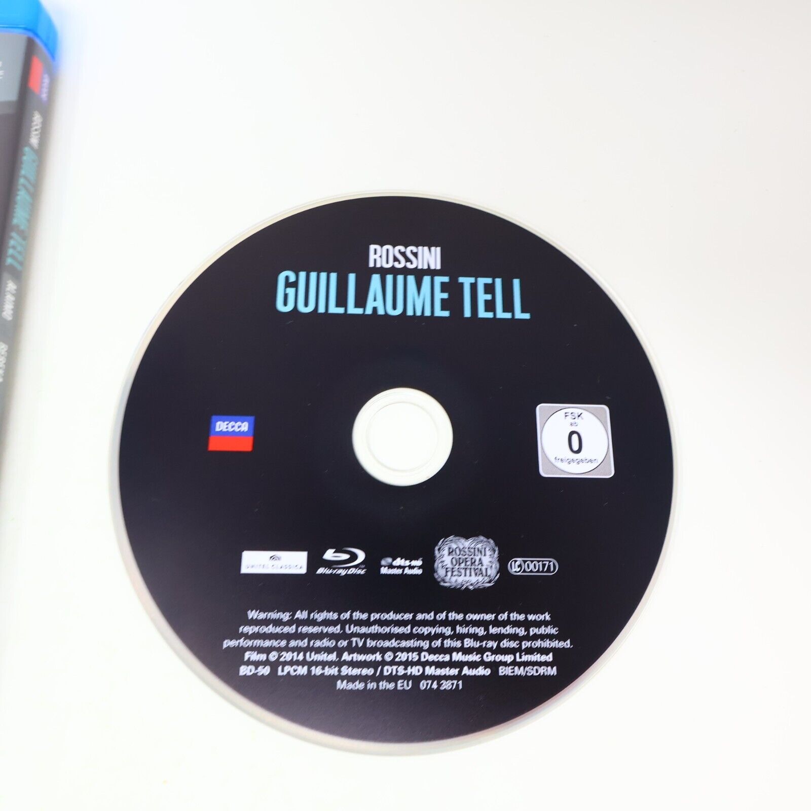 Rossini Guillaume Tell Blu-ray 2015 Tested Teatro Comunale Di Bologna Mariotti