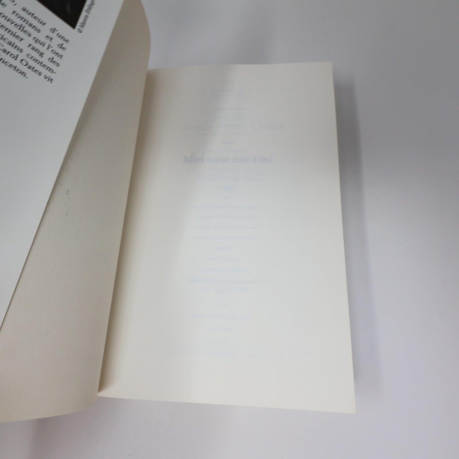 Joyce Carol Oates Lot 3 Livres Bellefleur/Amours Profanes/Mon Coeur Mis à Nu PB
