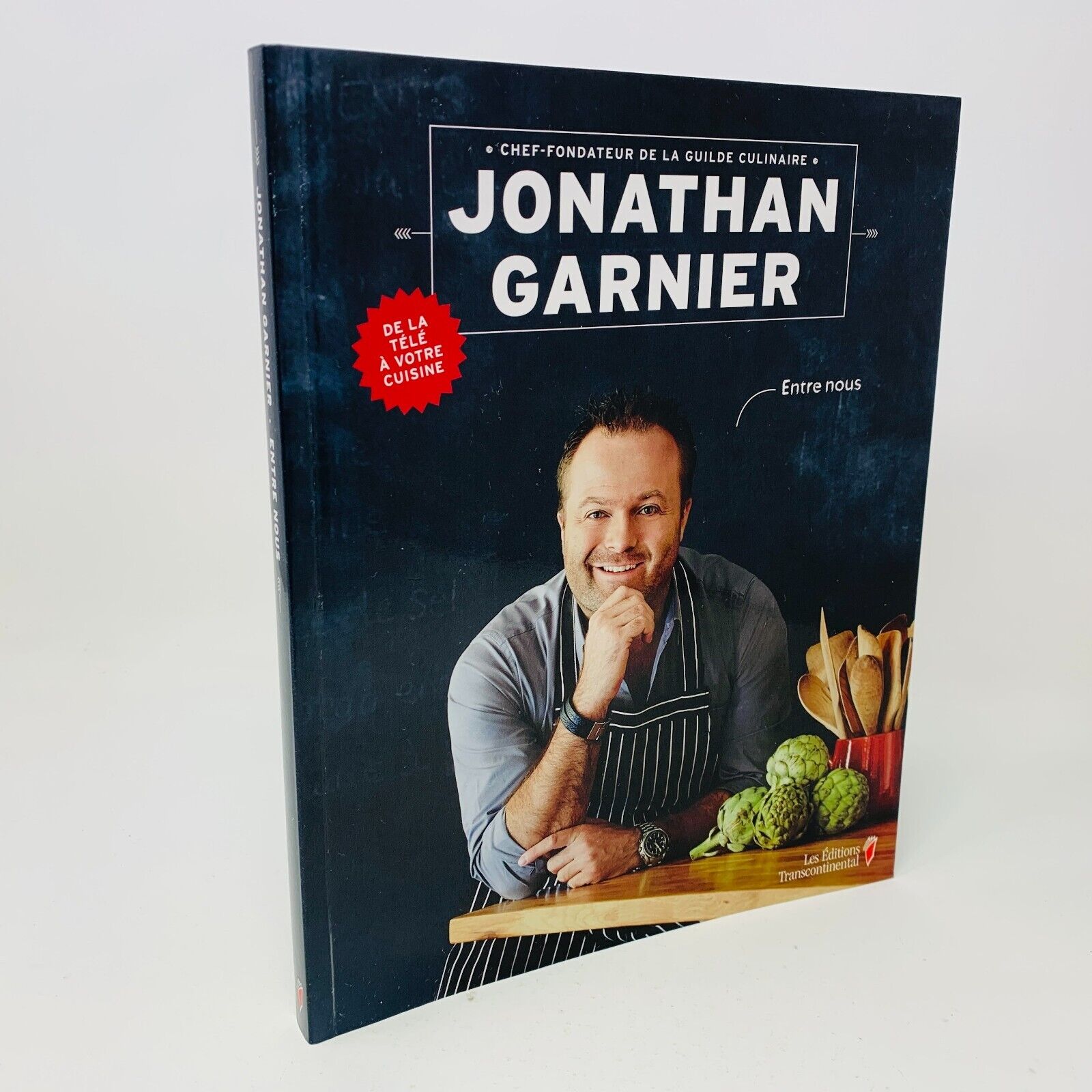 2013 Entre Nous de Jonathan Garnier Livre de Recettes Cuisine Signé en Français