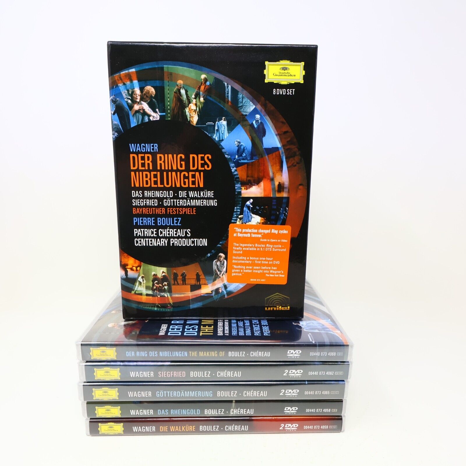 Richard Wagner Der Ring Des Nibelungen Opera DVD Box Set Pierre Boulez NTSC 4:3