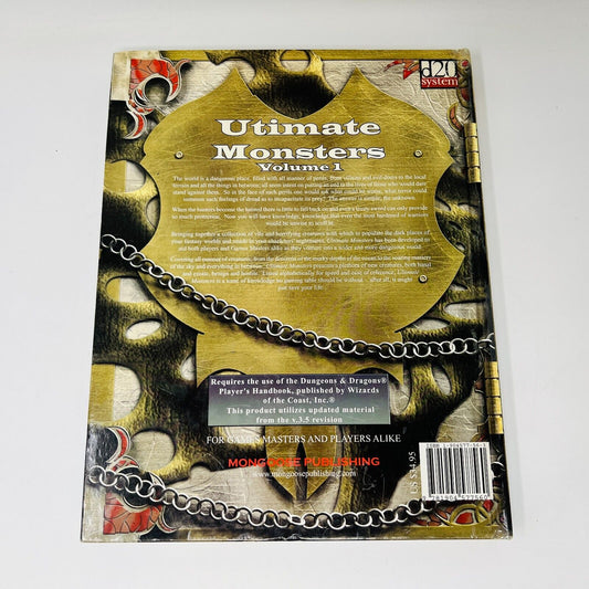 Ultimate Monsters #1 Mongoose HC D20 v 3.5 Supplementary Rulebook IX #9 MGP 9009