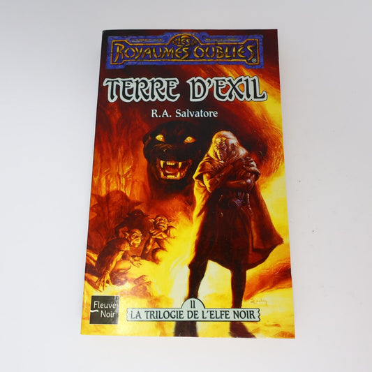 1990 Terre d'Exil Royaumes Oubliés #5 de R. A. Salvatore Forgotten Realms PB 90s
