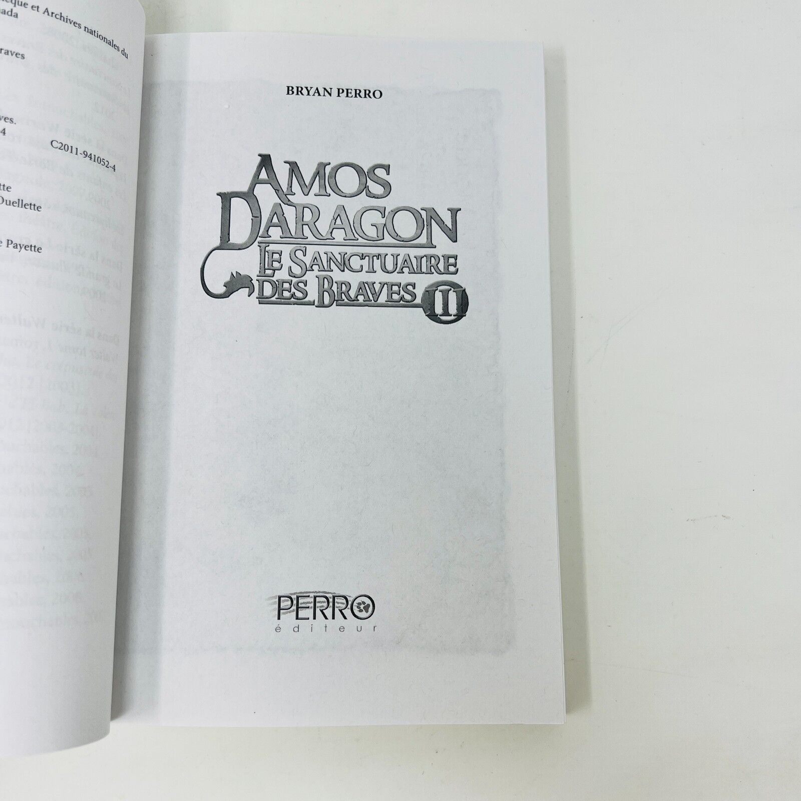 Lot Amos Daragon Le Sanctuaire des Braves #1-3 Série Complète Bryan Perro Livres