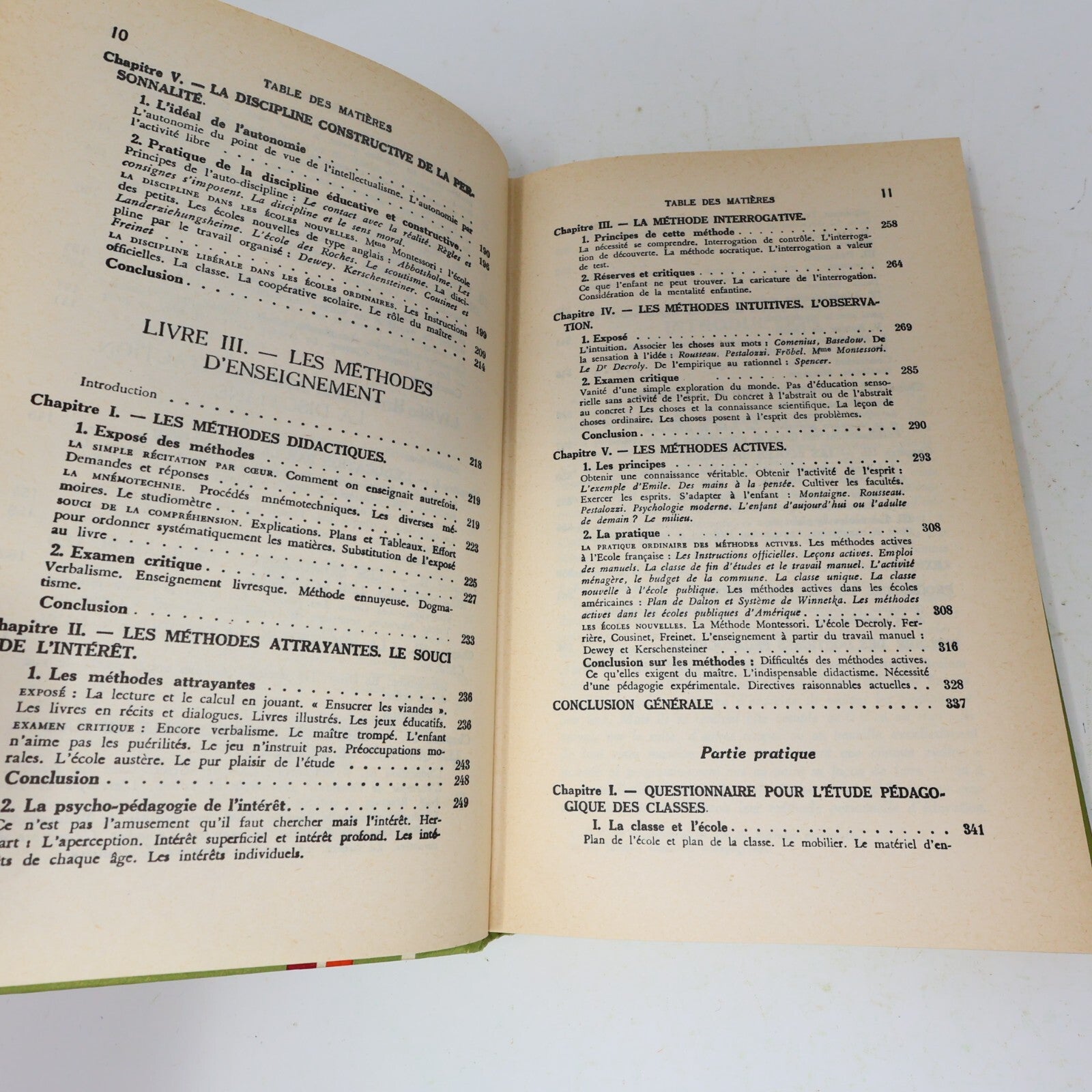 1966 Pédagogie Générale par l'Étude des Doctrines Pédagogiques J.Leif/G. Rustin