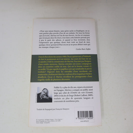 2011 Marina Carlos Ruiz Zafón Horreur Fantaisie Fiction Historique Français PB