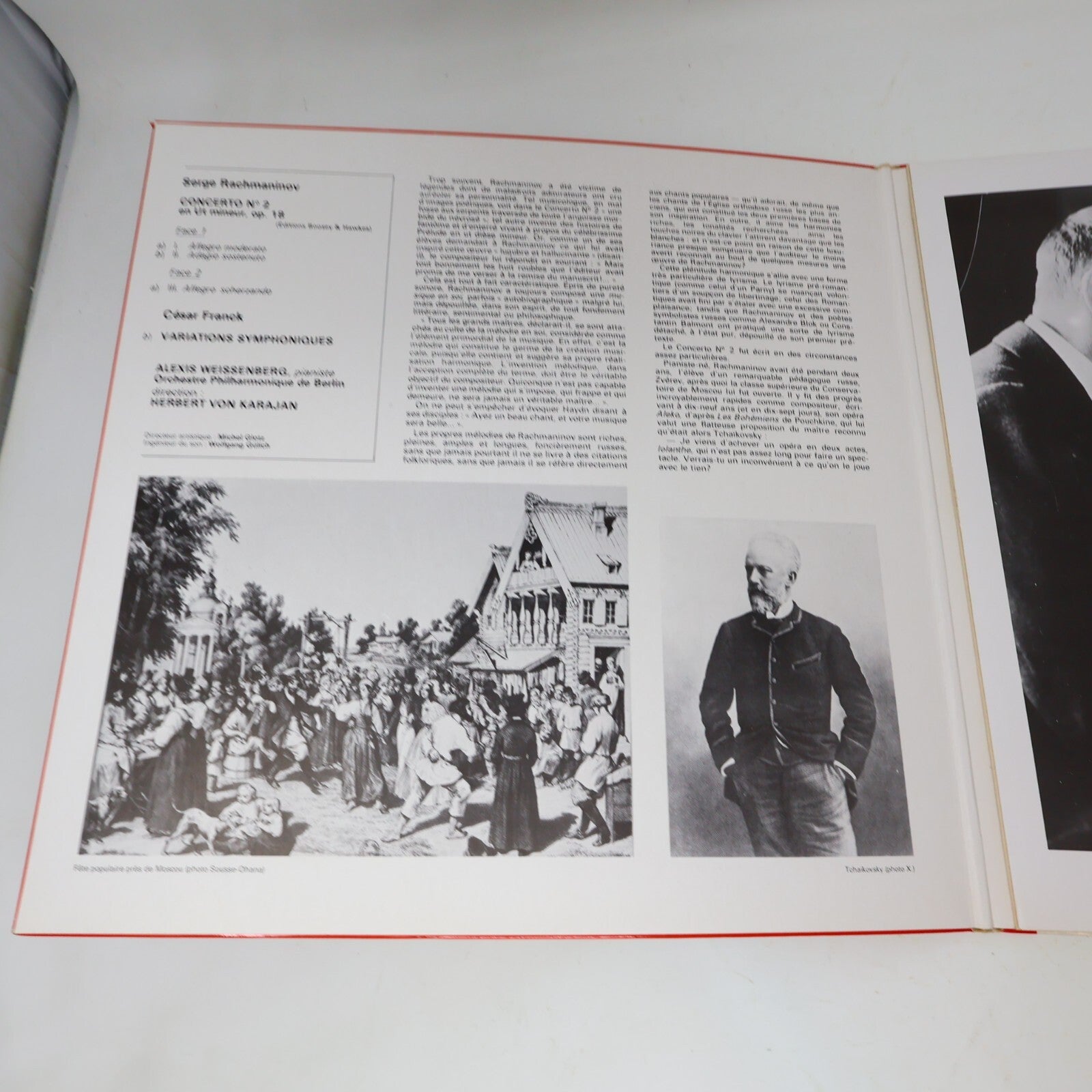 Weissenberg Karajan Berliner Rachmaninov Franck 1973 Disque Record C 069-02374