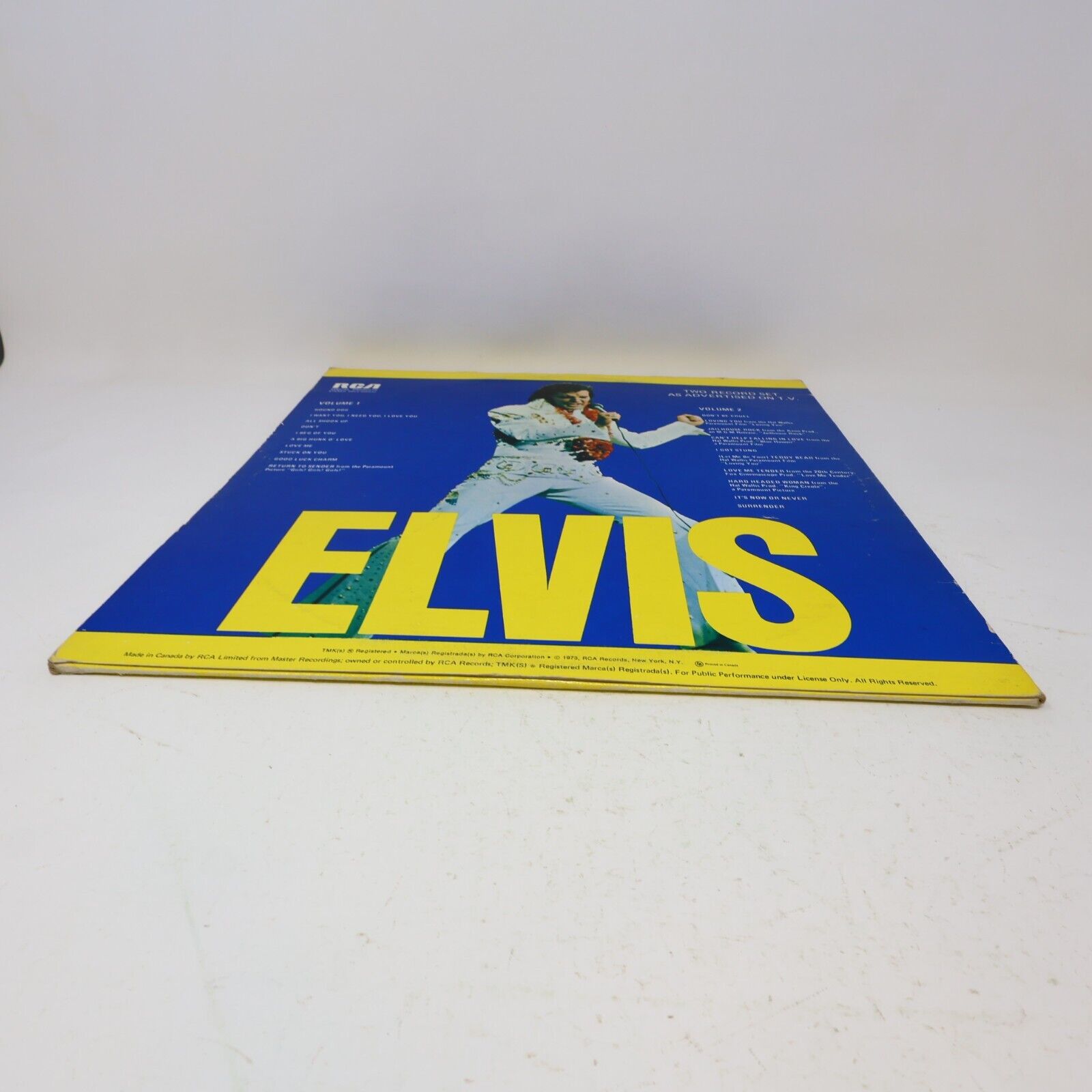 Elvis Presley Elvis Record 2x LP RCA Special Products DPL2-0056(e) 1973 Canada