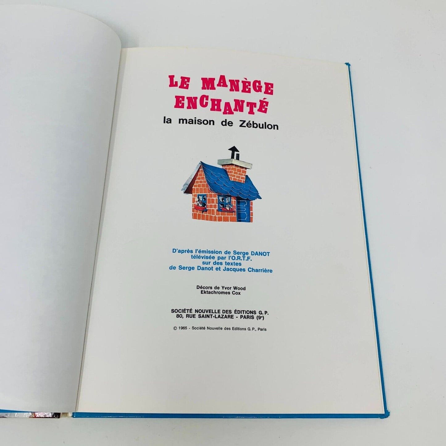 4x Le Manège Enchanté ORTF Album Série Enfant Télévision Pollux Français 1965-66