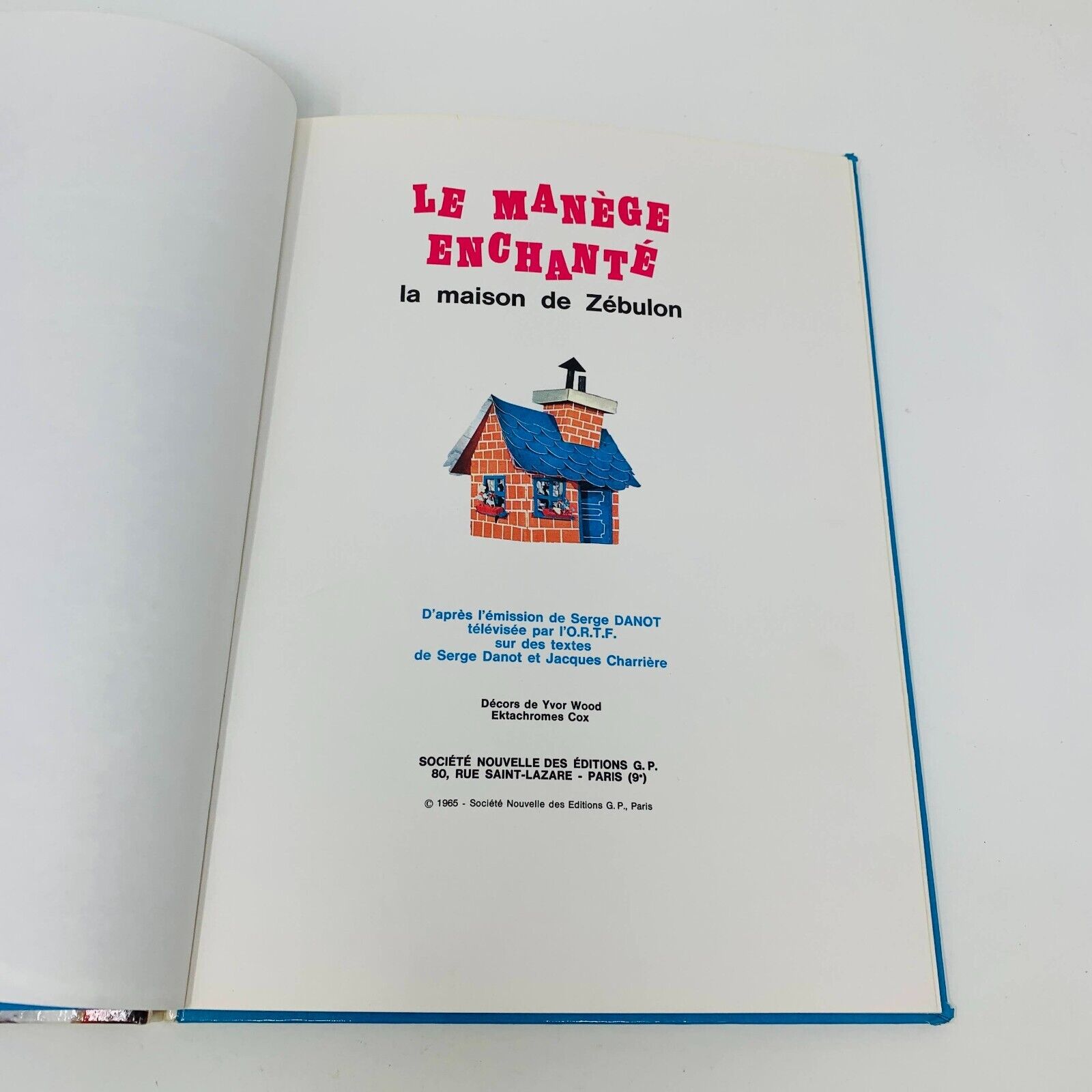 4x Le Manège Enchanté ORTF Album Série Enfant Télévision Pollux Français 1965-66