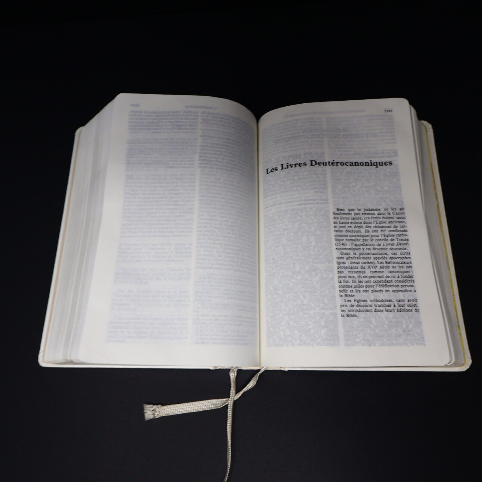 1988 La Sainte Bible de Mariage TOB Hardcover HC Societe Biblique Canadienne 80s